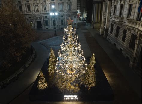 albero christian dior roma|Un albero Dior, decorato con farfalle dorate, illumina la Scalinata .